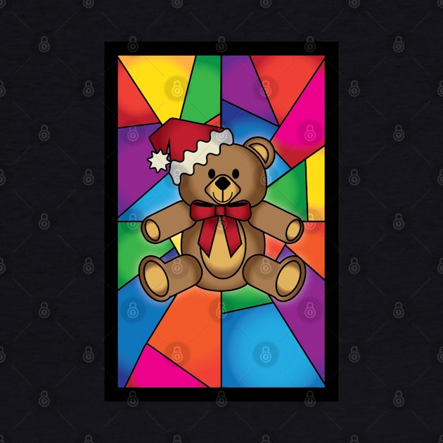 Stained Glass Bear by tesiamarieart